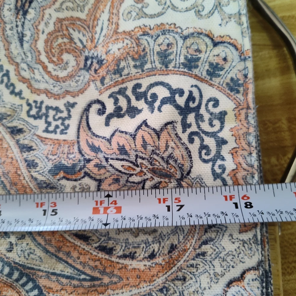 Rachel Roy Set Of 4 Paisley Blue-toned Cloth Placemats 18